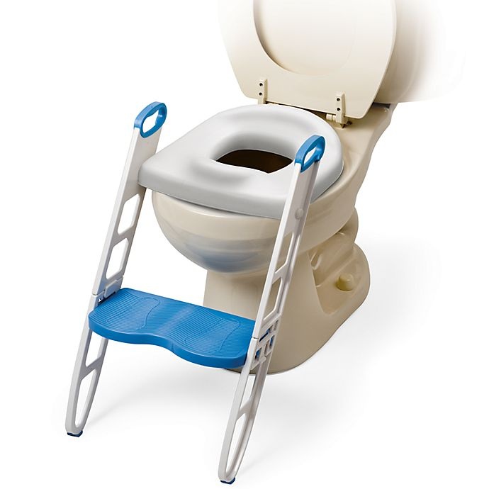 slide 1 of 1, Mommy's Helper Padded Potty Seat with Step Stool, 1 ct