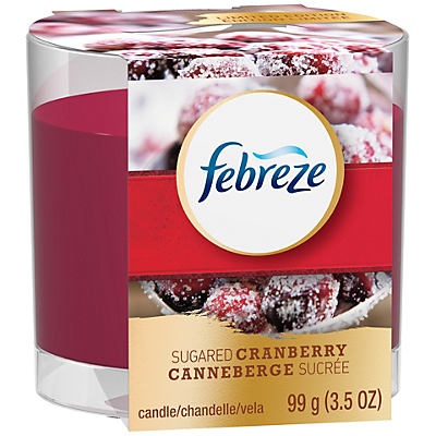 slide 1 of 1, Febreze Sugared Cranberry Air Freshener Candle, 3.5 oz