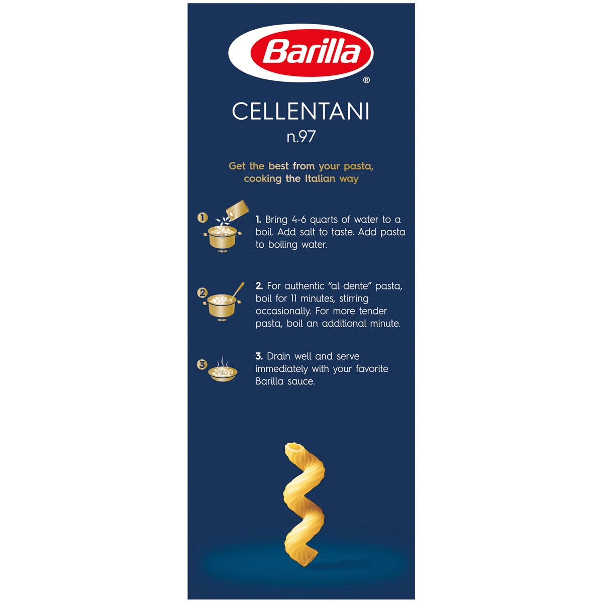 slide 7 of 9, Barilla Pasta Cellentani, 16 oz