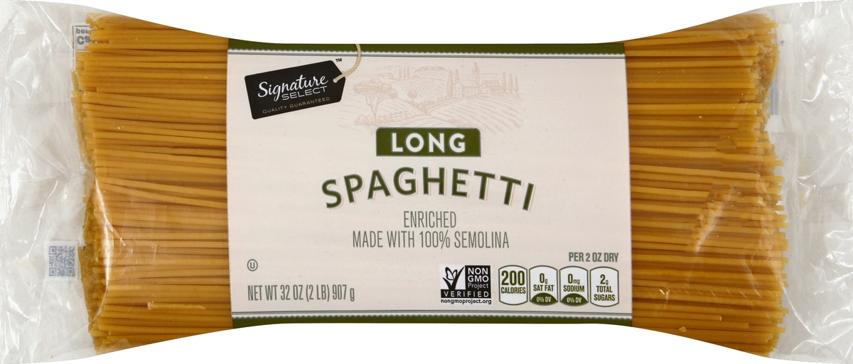 slide 3 of 5, Signature Select Spaghetti 32 oz, 32 oz