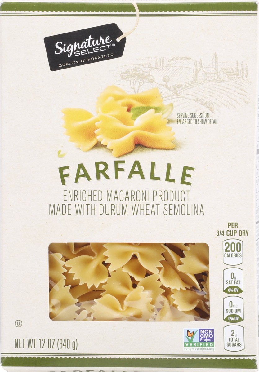 slide 6 of 9, Signature Kitchens Farfalle Pasta, 12 oz