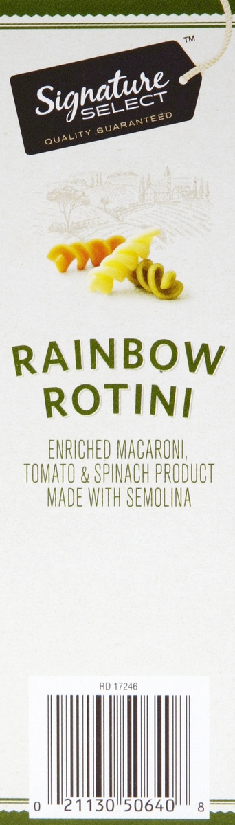 slide 2 of 4, Signature Select Rainbow Rotini 12 oz, 12 oz