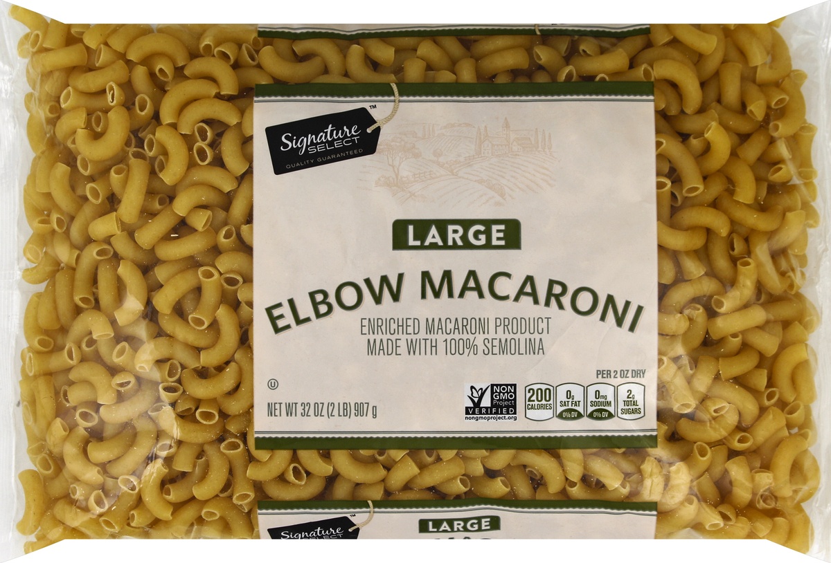 slide 3 of 5, Signature Select Elbow Macaroni 32 oz, 32 oz