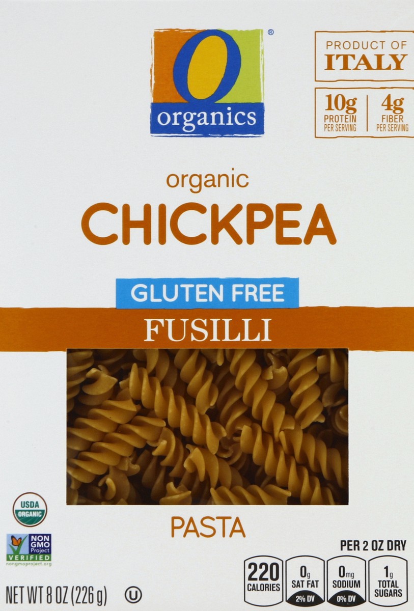 slide 4 of 7, O Organics Organic Fusilli Chickpea Pasta, 