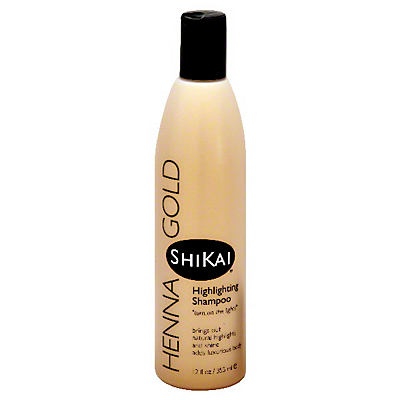 slide 1 of 1, ShiKai Henna Gold Highlights Formula Shampoo, 12 fl oz