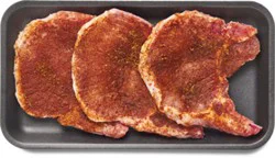 Pork Chops Thin Bone In Cajun Seasoning - Lb