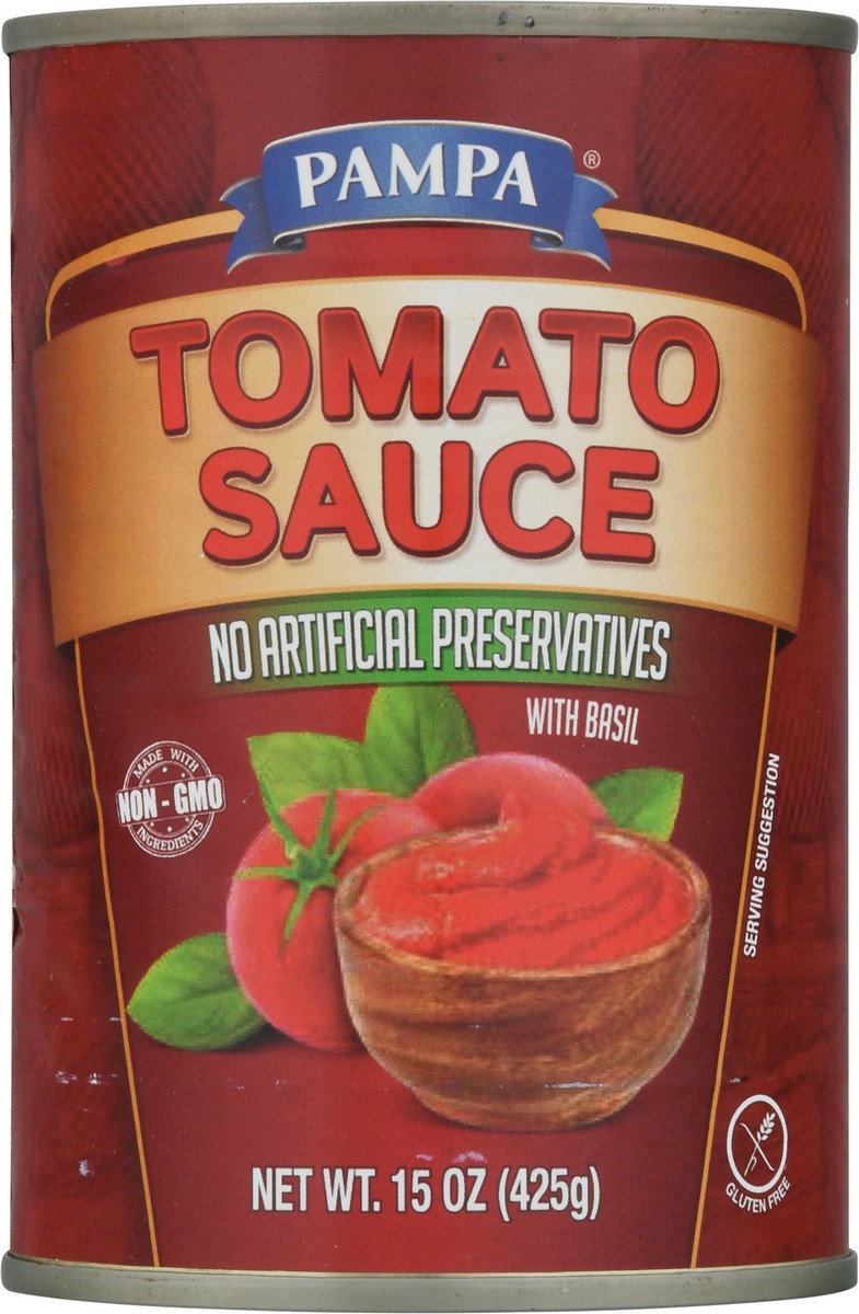 slide 6 of 9, Pampa Tomato Sauce with Basil 15 oz, 15 oz