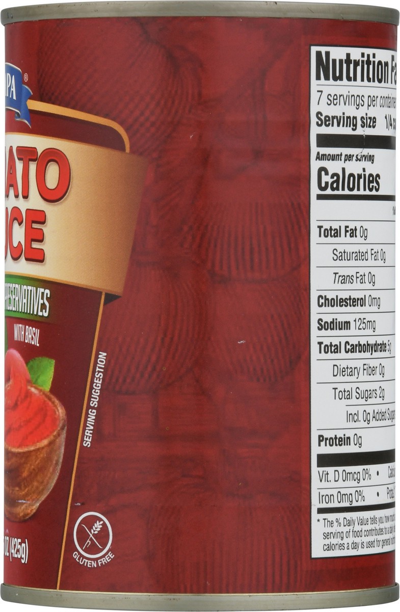 slide 7 of 9, Pampa Tomato Sauce with Basil 15 oz, 15 oz