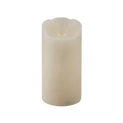 Mikasa Realistic Flame Ivory LED Pillar 3x6 inches