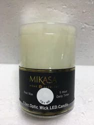 Mikasa Realistic LED Wax Pillar Ivory 4x6 inch