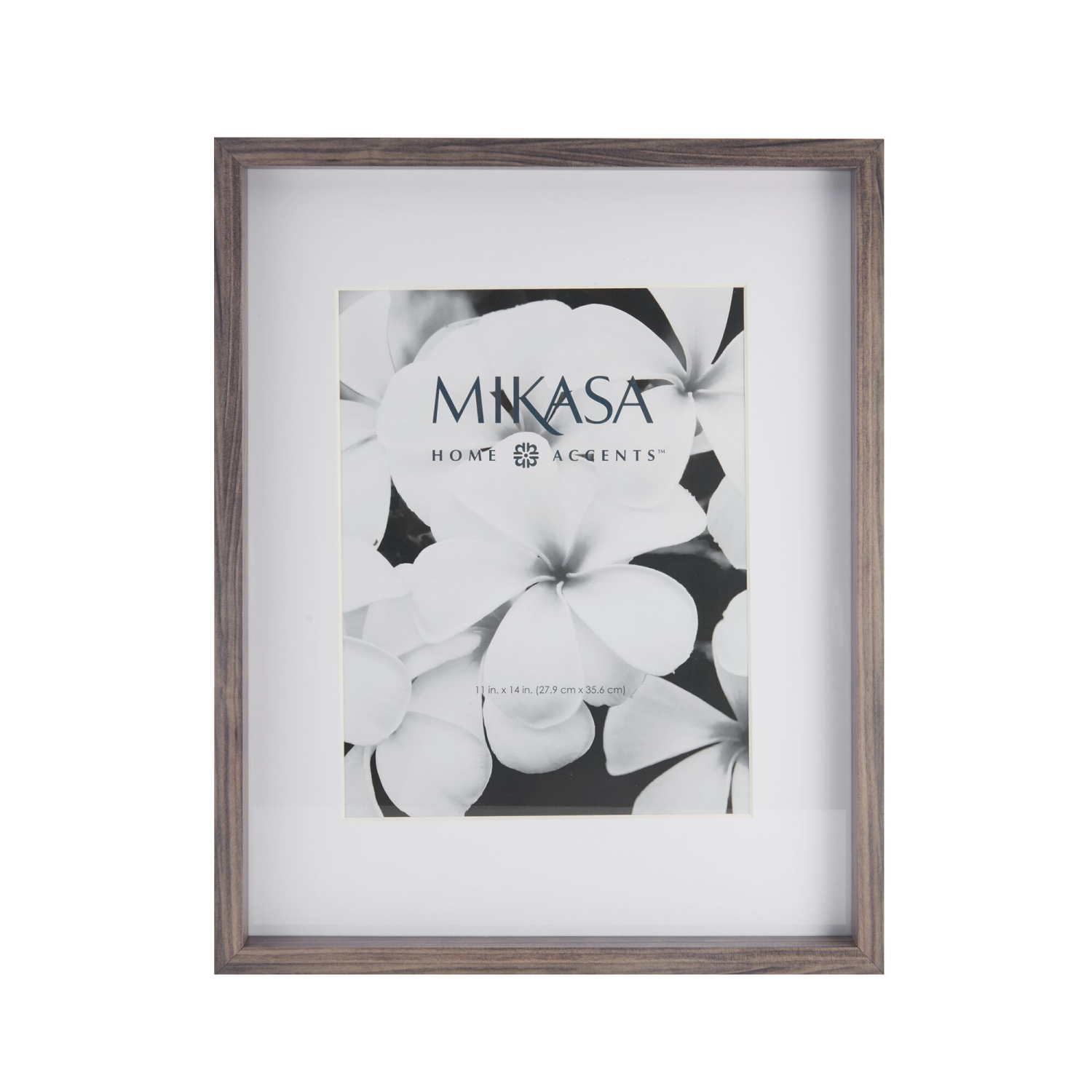 slide 2 of 2, Mikasa MDF Print Frame Gray 16x20 Mat 11x14, 1 ct