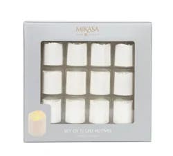 Mikasa LED Plastic Votive Candle White Set of 12