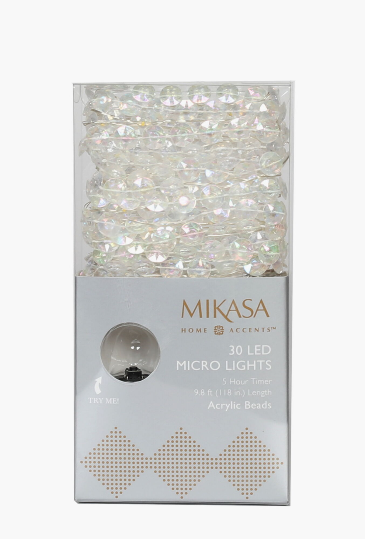 slide 1 of 1, Mikasa LED Wire Micro Light Acrylic 30 Light, 30 light