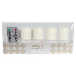 Mikasa LED Plastic Votive with Remote White S4