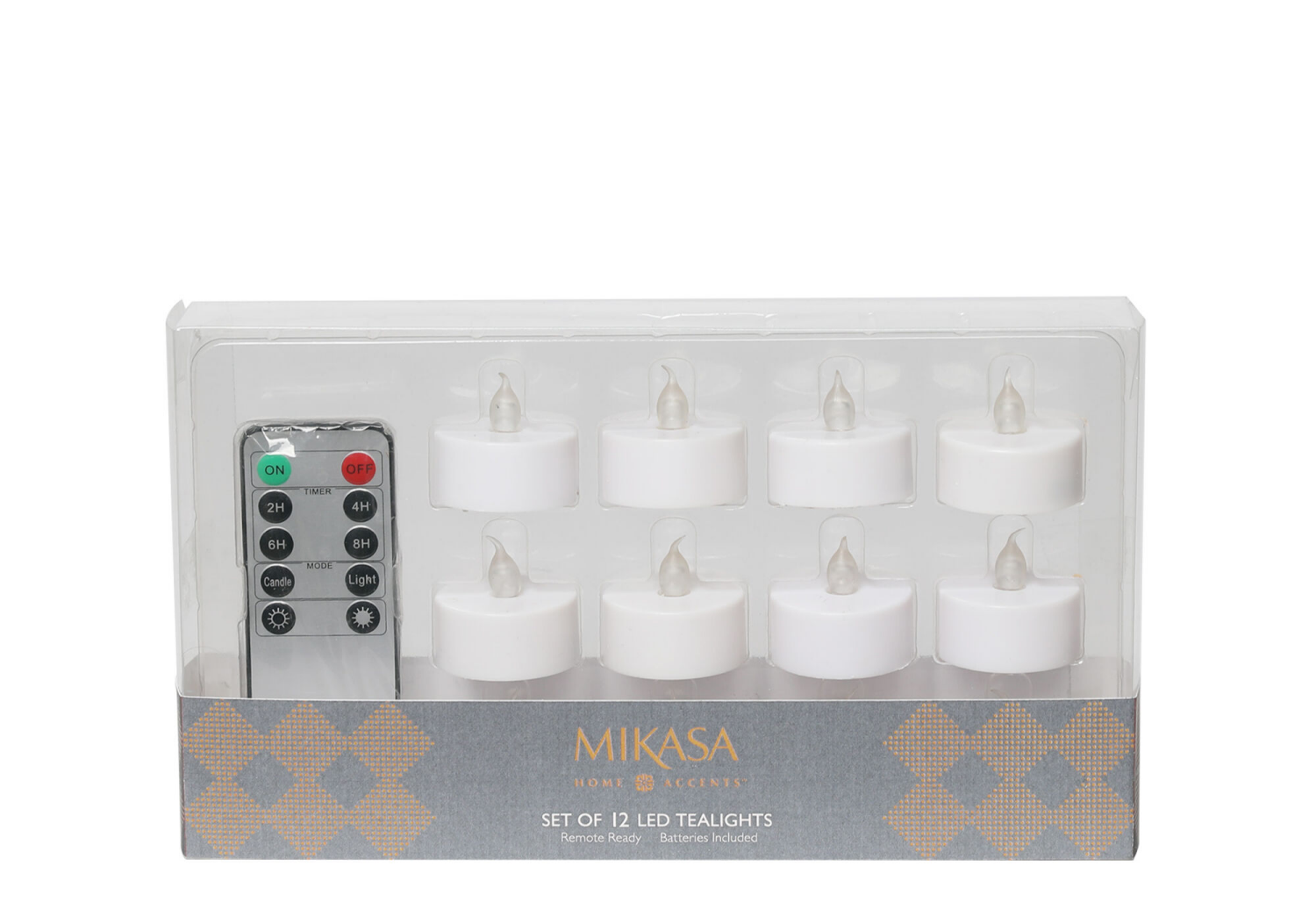 slide 1 of 1, Mkh S12 Wh Basc Remt Led Plastic Tealite, 1 ct