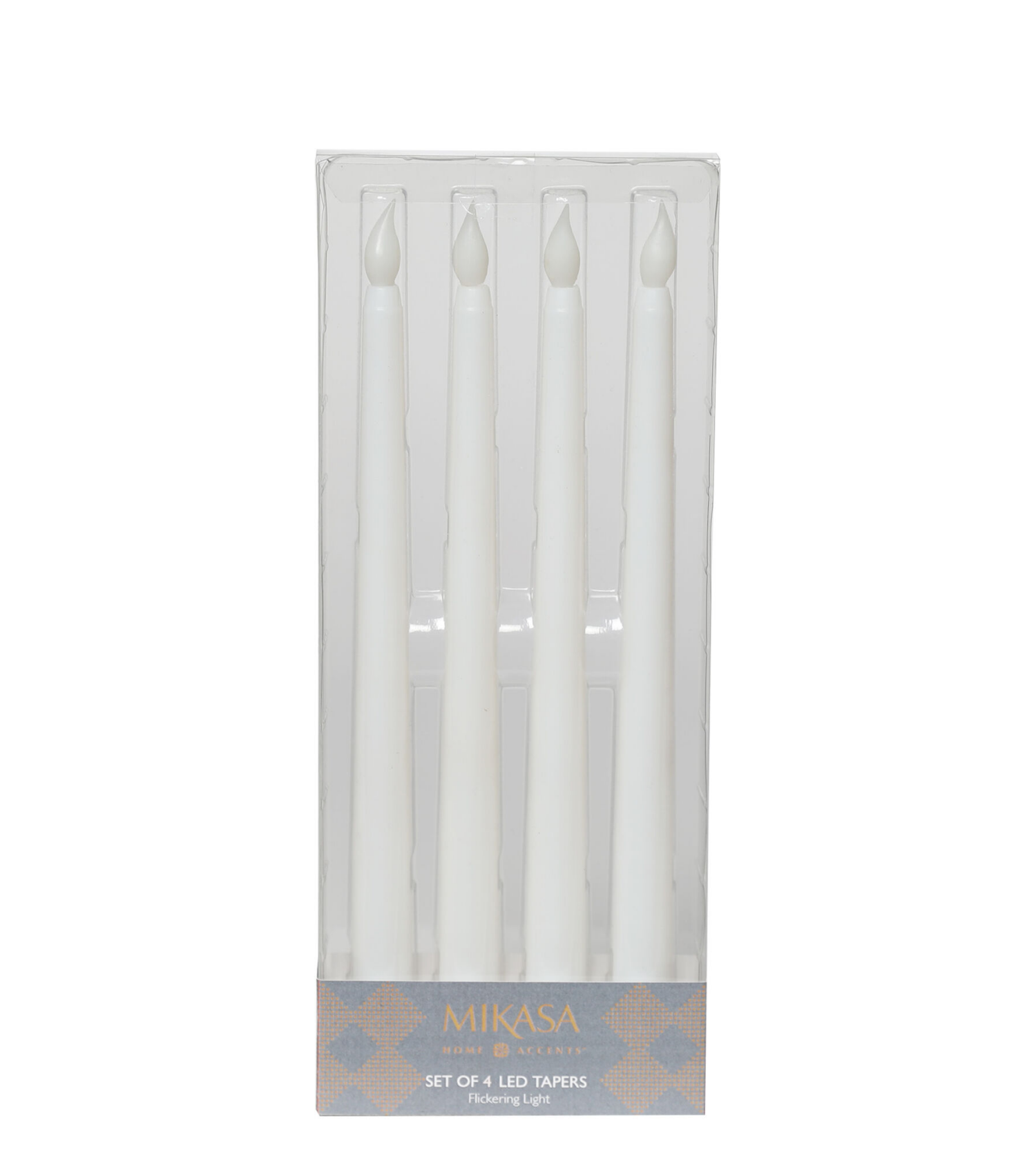 slide 1 of 1, Mkh S4 11In Whte Led Plastic Taper, 1 ct