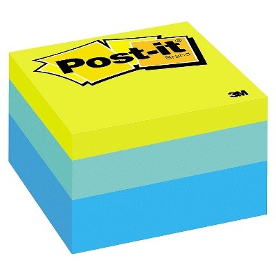 slide 1 of 1, Post-it Notes Cube - Ribbon Candy, 470 ct; 3 in x 3 in