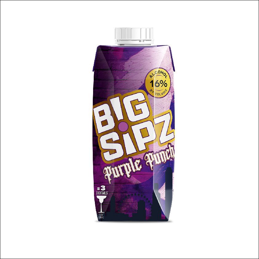 slide 1 of 1, Big Sipz Purple Punch Tetra, 11.2 oz