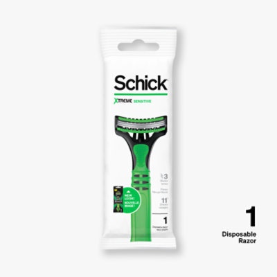 slide 1 of 1, Schick Xtreme3 Sensitive Aloe Flexible, 1 oz