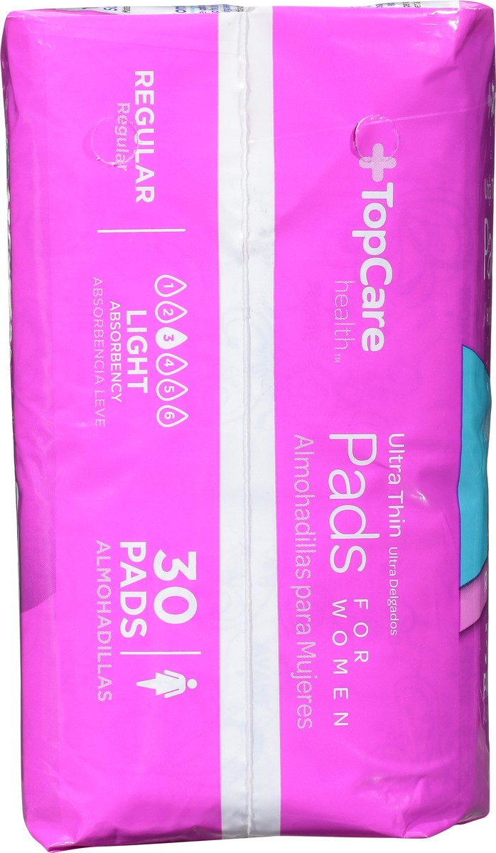 slide 5 of 14, TopCare Health Womens Light Regular Ultra Thin Pads 30 ea, 30 ct