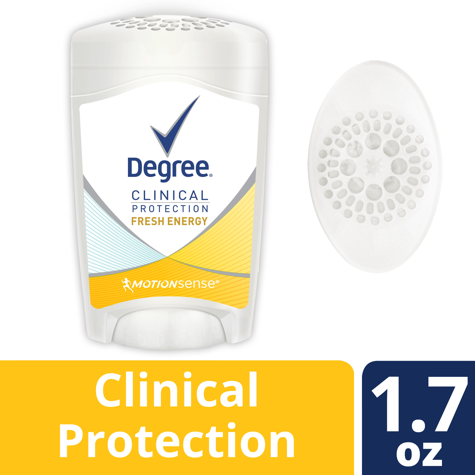 slide 1 of 2, Degree Women Clinical Antiperspirant Deodorant Fresh Energy, 1.7 oz, 1.7 oz