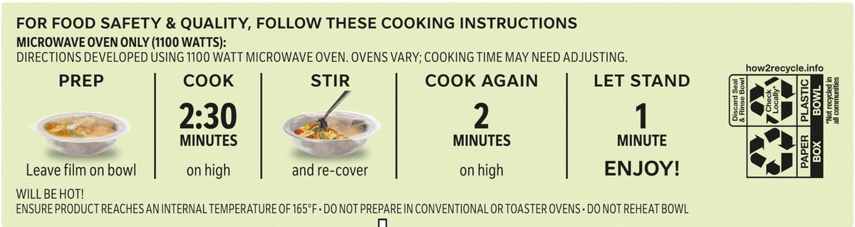 slide 3 of 8, Life Cuisine Frozen Meal Pesto Cauliflower Gnocchi Bowl, Veggie Lovers Microwave Meal, Vegetarian Frozen Dinner for One with Veggie Pasta, 10 oz