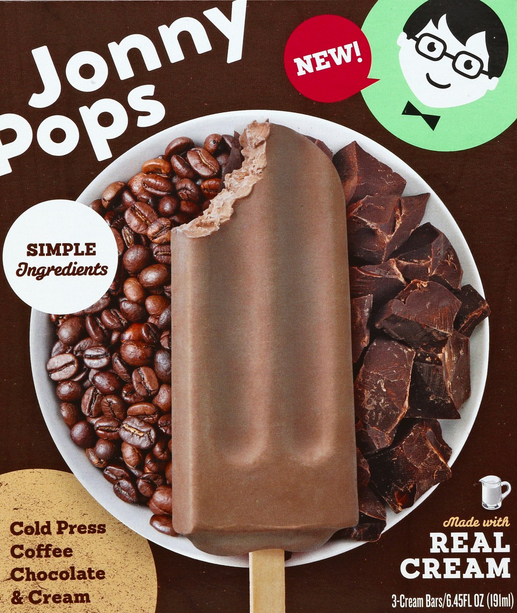 slide 4 of 4, Jonny Pops Jonnypops Jonnypops Cream Bars Cold Press Coffee Chocolate Cream, 6.45 fl oz