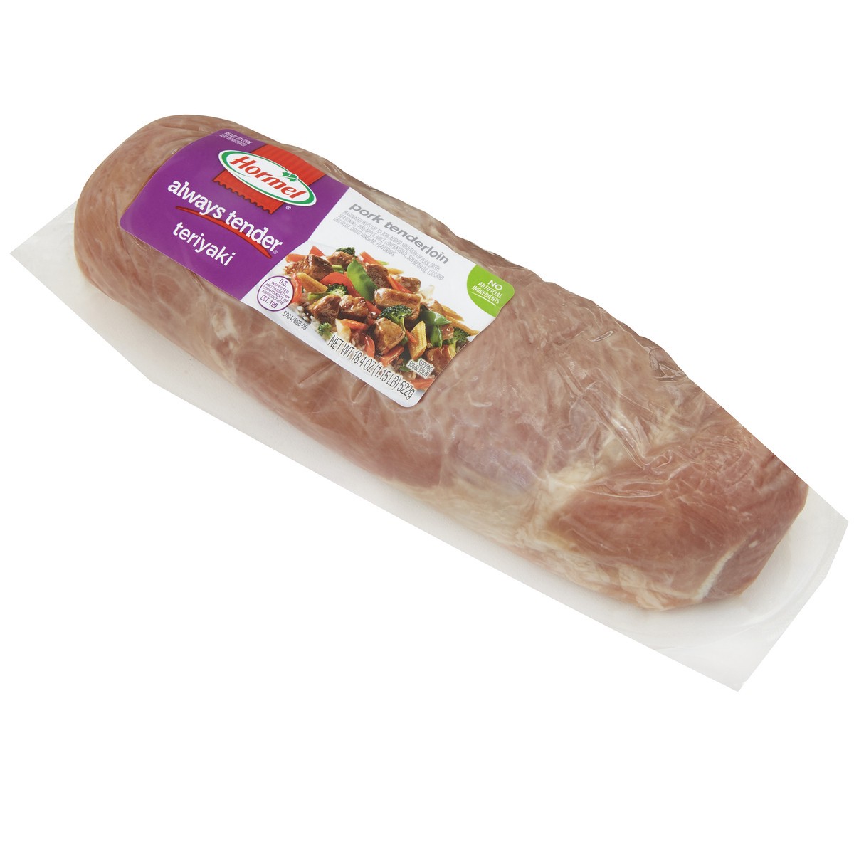 slide 5 of 5, HORMEL ALWAYS TENDER Teriyaki Pork Tenderloin, 18.4 oz