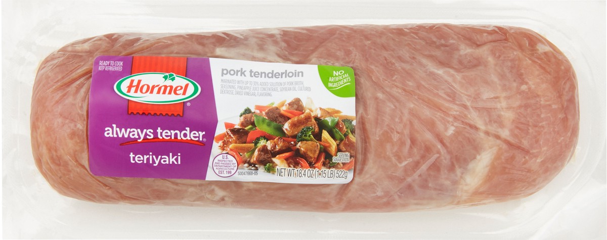 slide 3 of 5, HORMEL ALWAYS TENDER Teriyaki Pork Tenderloin, 18.4 oz