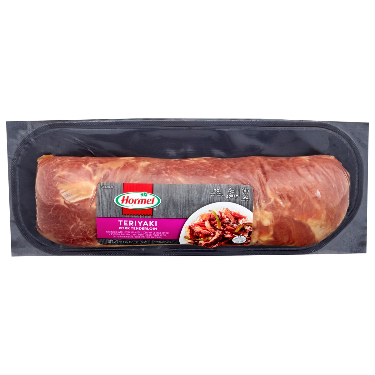 slide 1 of 5, HORMEL ALWAYS TENDER Teriyaki Pork Tenderloin, 18.4 oz
