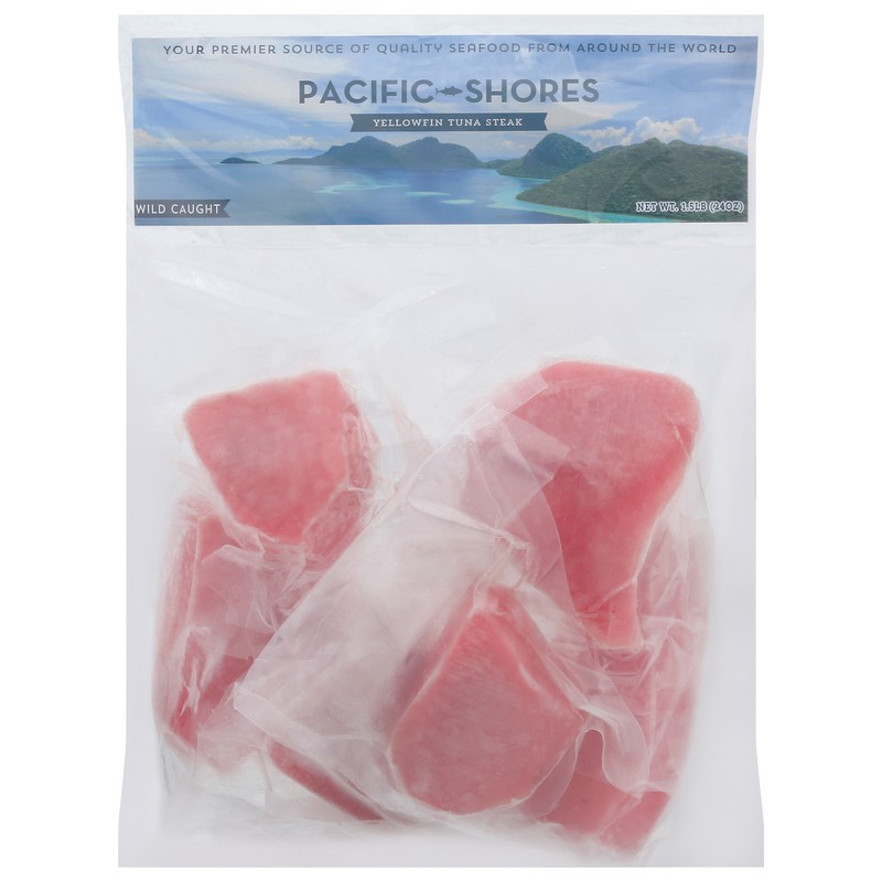 slide 1 of 5, Pacific-Shores Tuna Steak, Yellowfin, Wild Caught, 24 oz