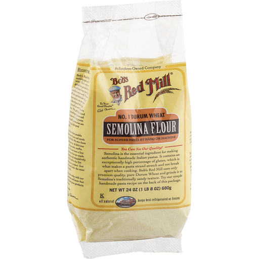 slide 9 of 9, Bob's Red Mill No. 1 Durum Wheat Semolina Flour, 24 oz