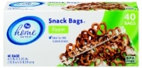 slide 1 of 1, Kroger Home Sense Zipper Snack Bags, 40 ct