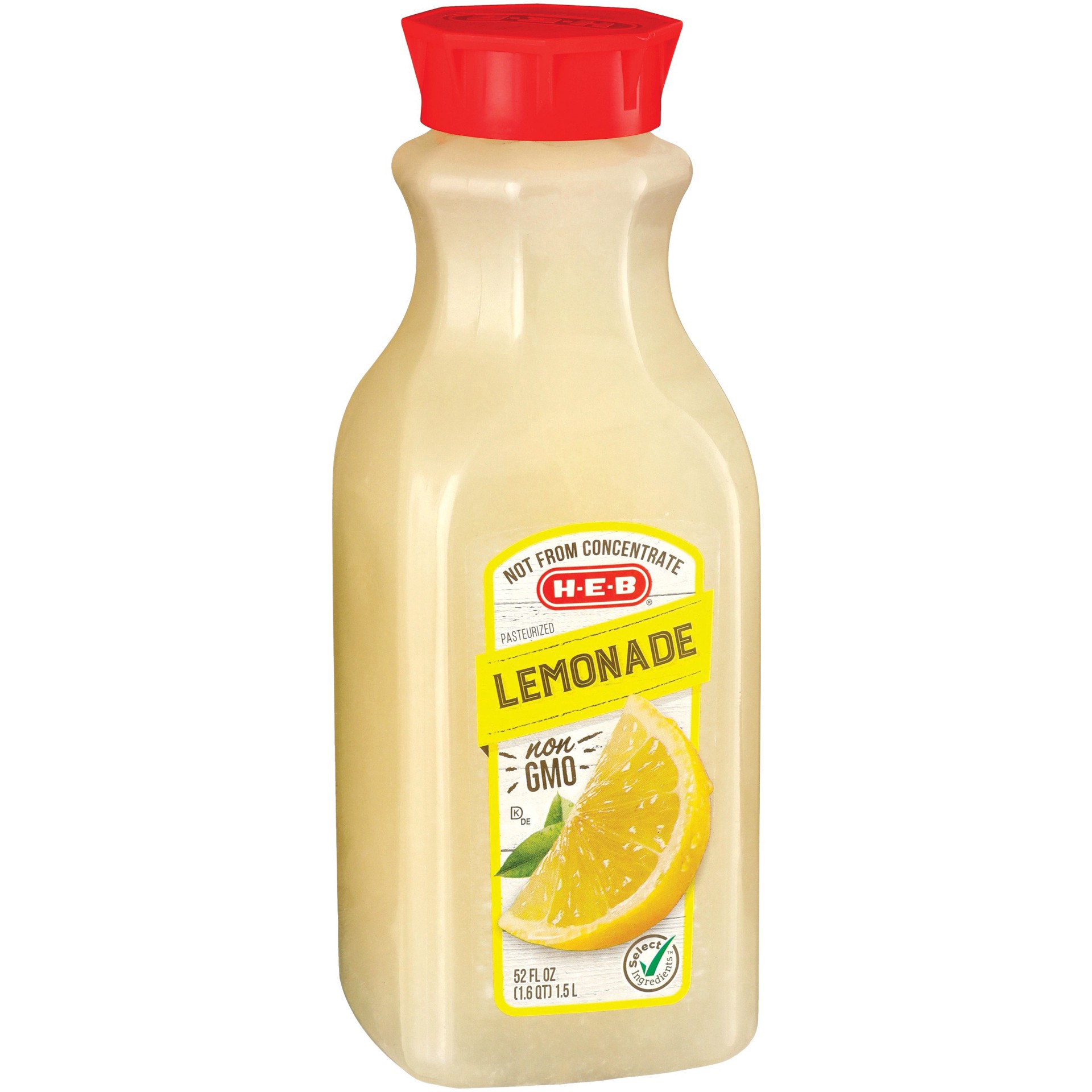 slide 1 of 1, H-E-B Lemonade - 52 oz, 52 oz