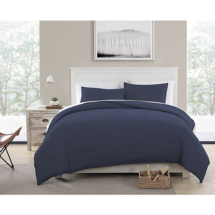 slide 2 of 4, Morgan Home Recycled T-Shirt Jersey Twin Comforter Set - Blue, 2 ct