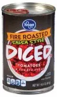 Kroger Salsa Style Fire Roasted Diced Tomatoes