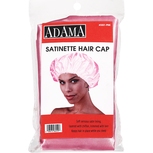 slide 1 of 1, Adama Satinette Hair Cap-Pink, 1 ct