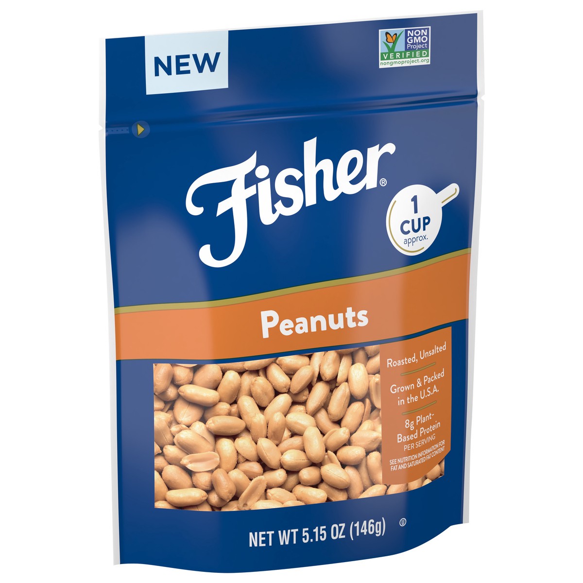 slide 6 of 9, Fisher One-Cup Pack Peanuts, 5.15 oz
