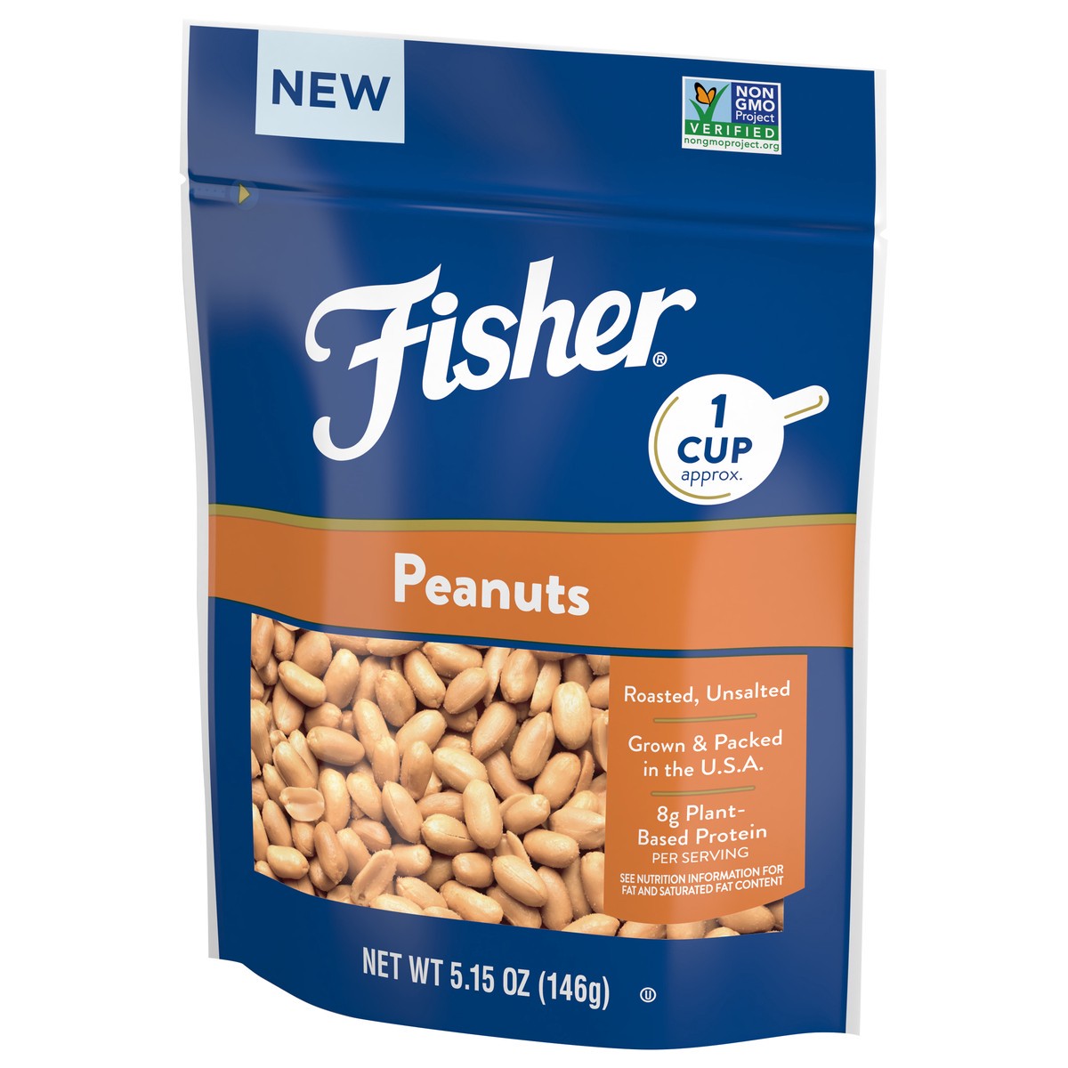 slide 7 of 9, Fisher One-Cup Pack Peanuts, 5.15 oz