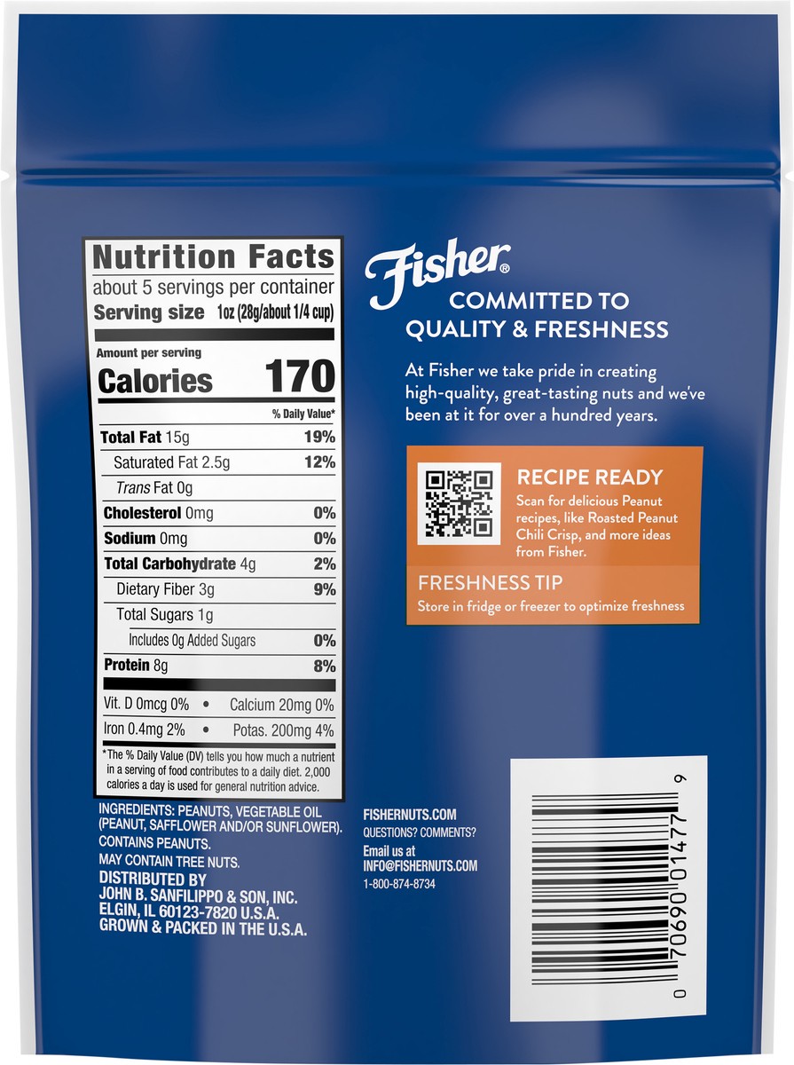 slide 9 of 9, Fisher One-Cup Pack Peanuts, 5.15 oz