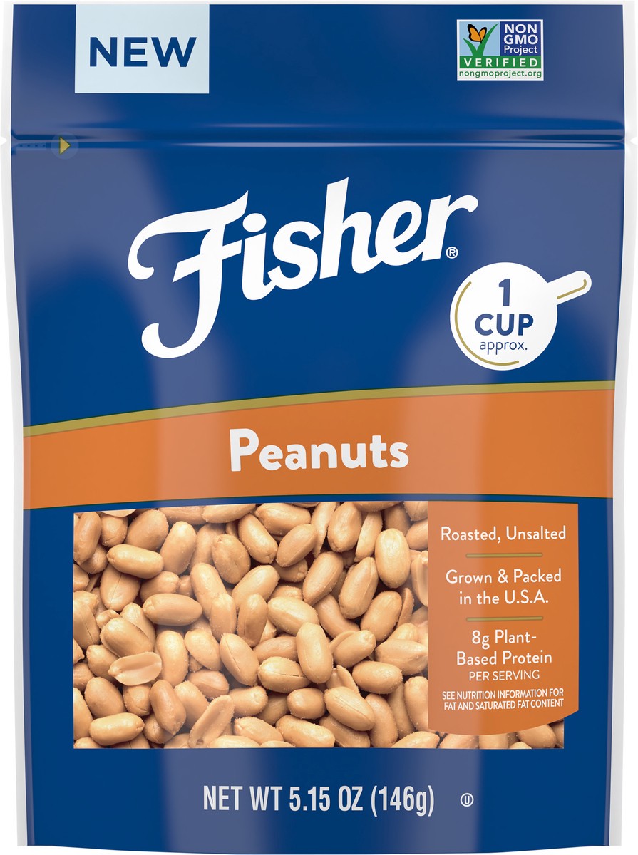 slide 5 of 9, Fisher One-Cup Pack Peanuts, 5.15 oz