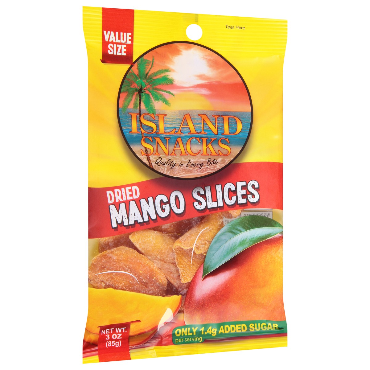 slide 6 of 9, Island Snacks Dried Mango Slices Value Size 3 oz, 3 oz
