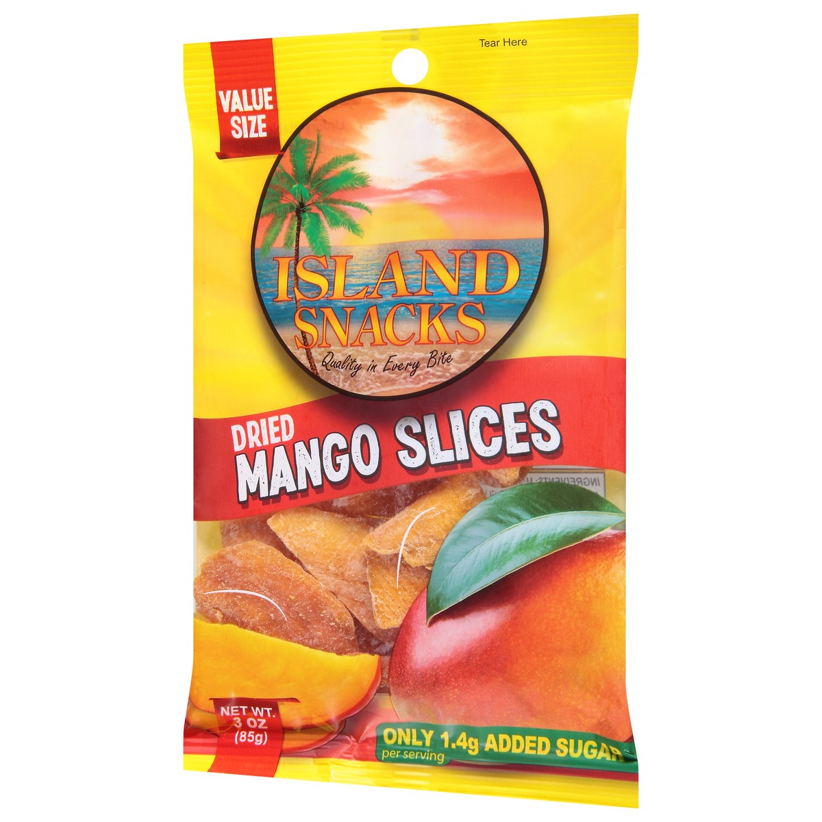 slide 5 of 9, Island Snacks Dried Mango Slices Value Size 3 oz, 3 oz