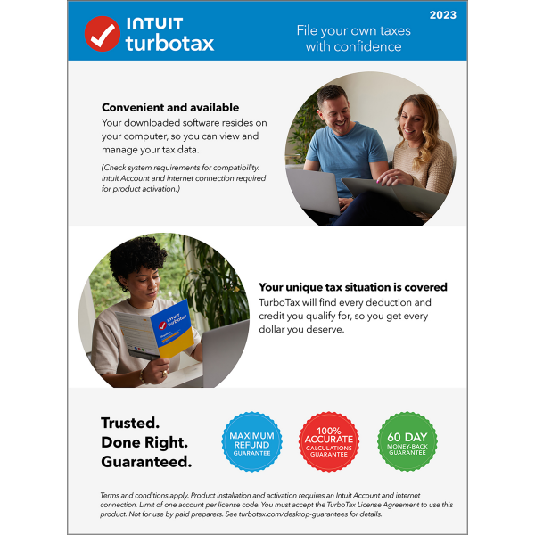 Turbotax Deluxe 2023 Fed Efile State 1 Ct Shipt