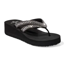 Sol Borne Women Callie Casual Sandal, Black, Size 7
