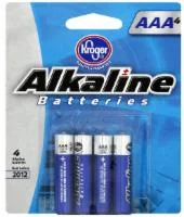 Kroger Alkaline AAA Batteries - 4 Pack
