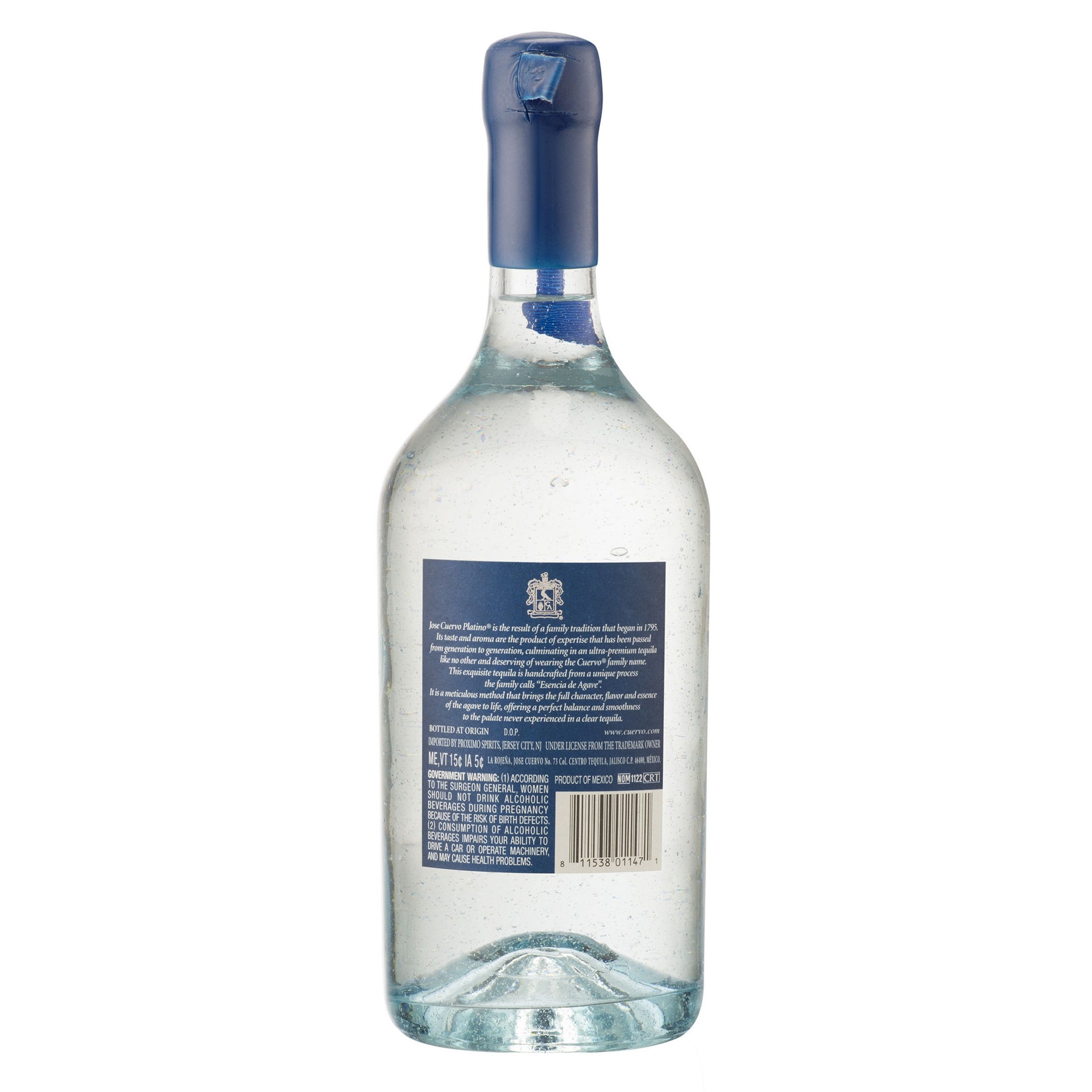 slide 2 of 5, Reserva de la Familia by Jose Cuervo Platino Tequila Blanco 80 Proof (750 ml), 750 ml