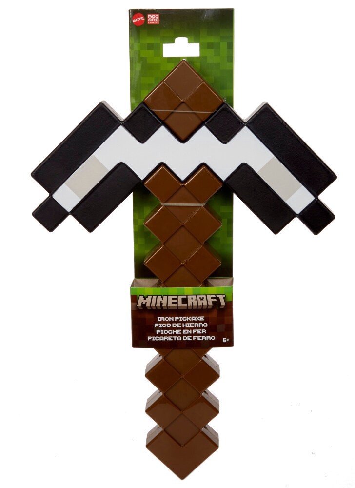 slide 3 of 4, Mattel® Minecraft Role-Play Iron Pickaxe, 1 ct