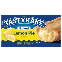 Tastykake Baked Lemon Pie, Individually Wrapped Lemon Flavored Snack Pie, 4 oz