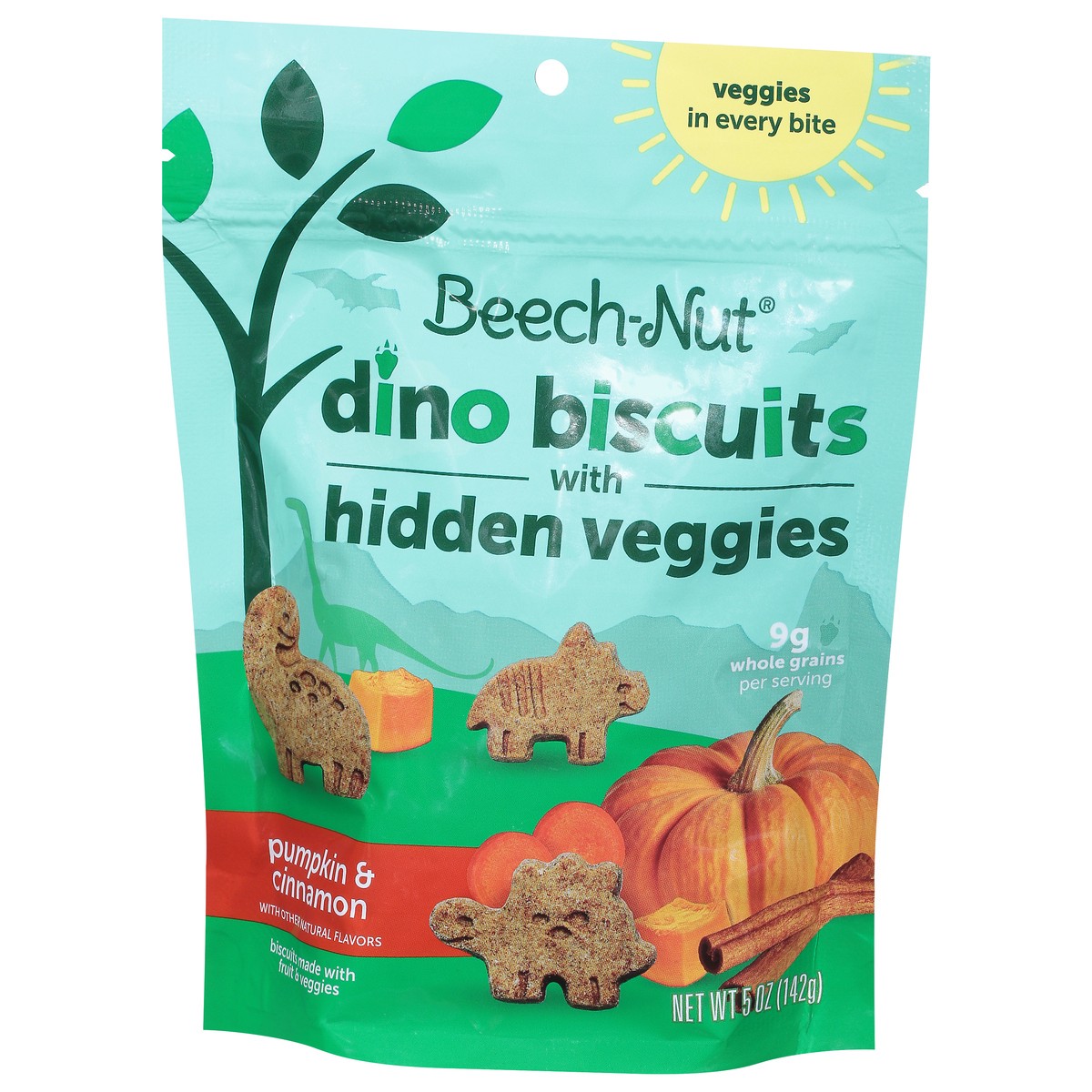 slide 7 of 9, Beech-Nut Pumpkin & Cinnamon Dino Biscuit with Hidden Veggies 5 oz, 5 oz